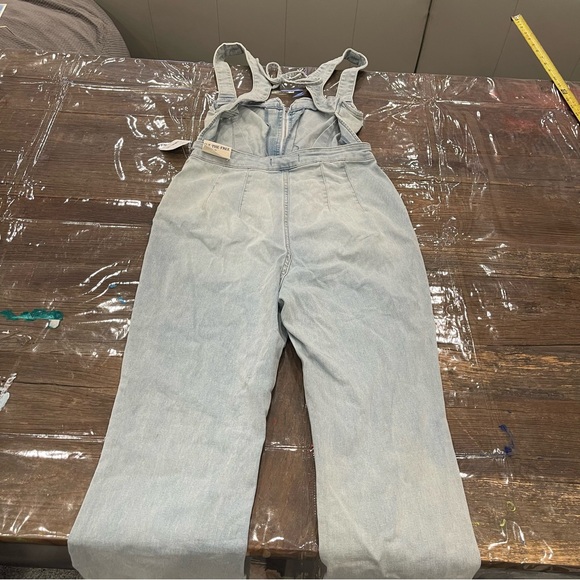 Free People light Blue crvy on 2nd ave one piece Jumpsuit with Wide Legs - Picture 13 of 16